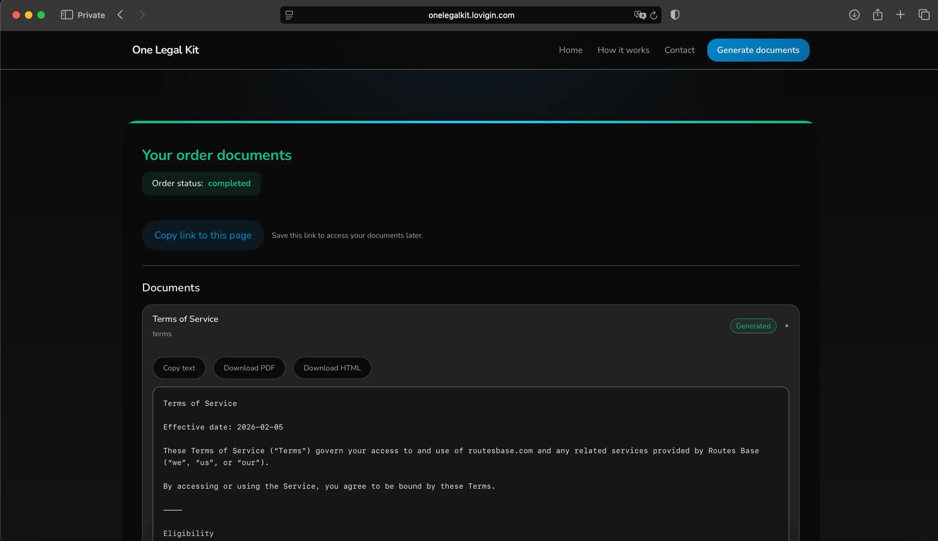 One Legal Kit скриншот 2