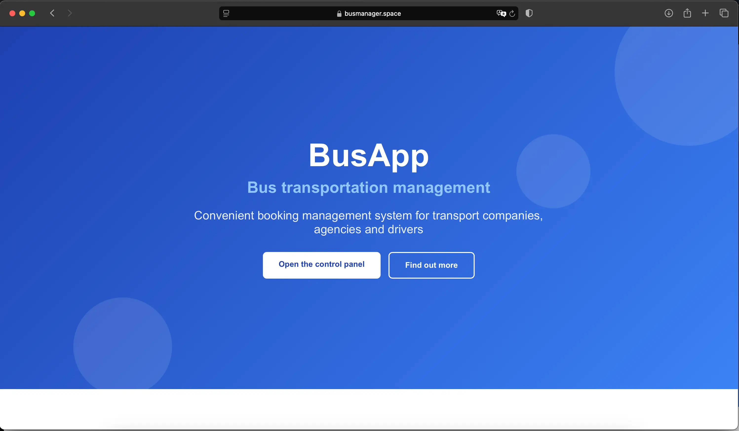 Bus Manager screenshot 1